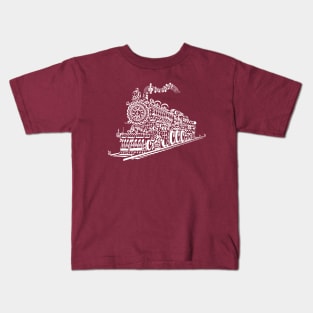 Old train song illustration Kids T-Shirt